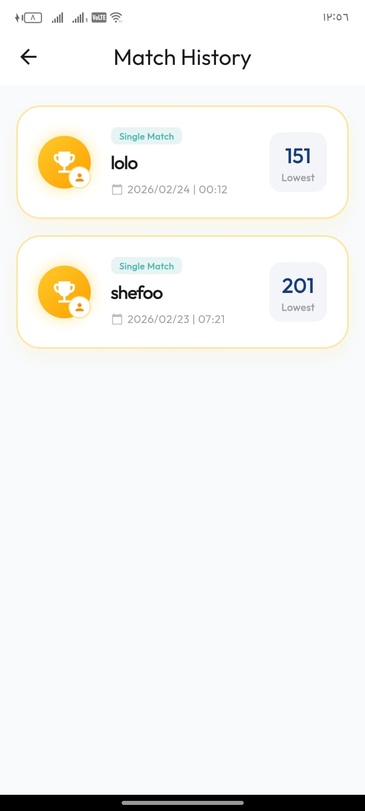 Players List in Drawer